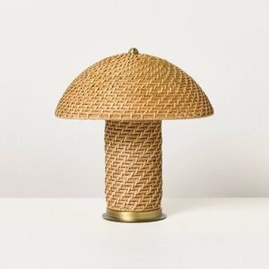 Rattan Accent Table Lamp (Includes LED Light Bulb) - Hearth & Hand with Magnolia